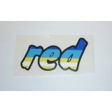 SAMOLEPKA - RED - MODRO-ŽLUTO-BÍLÁ PRŮHLEDNÉ POZADÍ